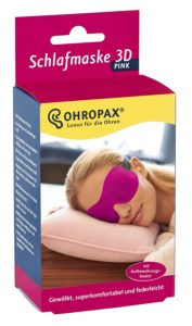 Ohropax Schlafmaske 3D pink